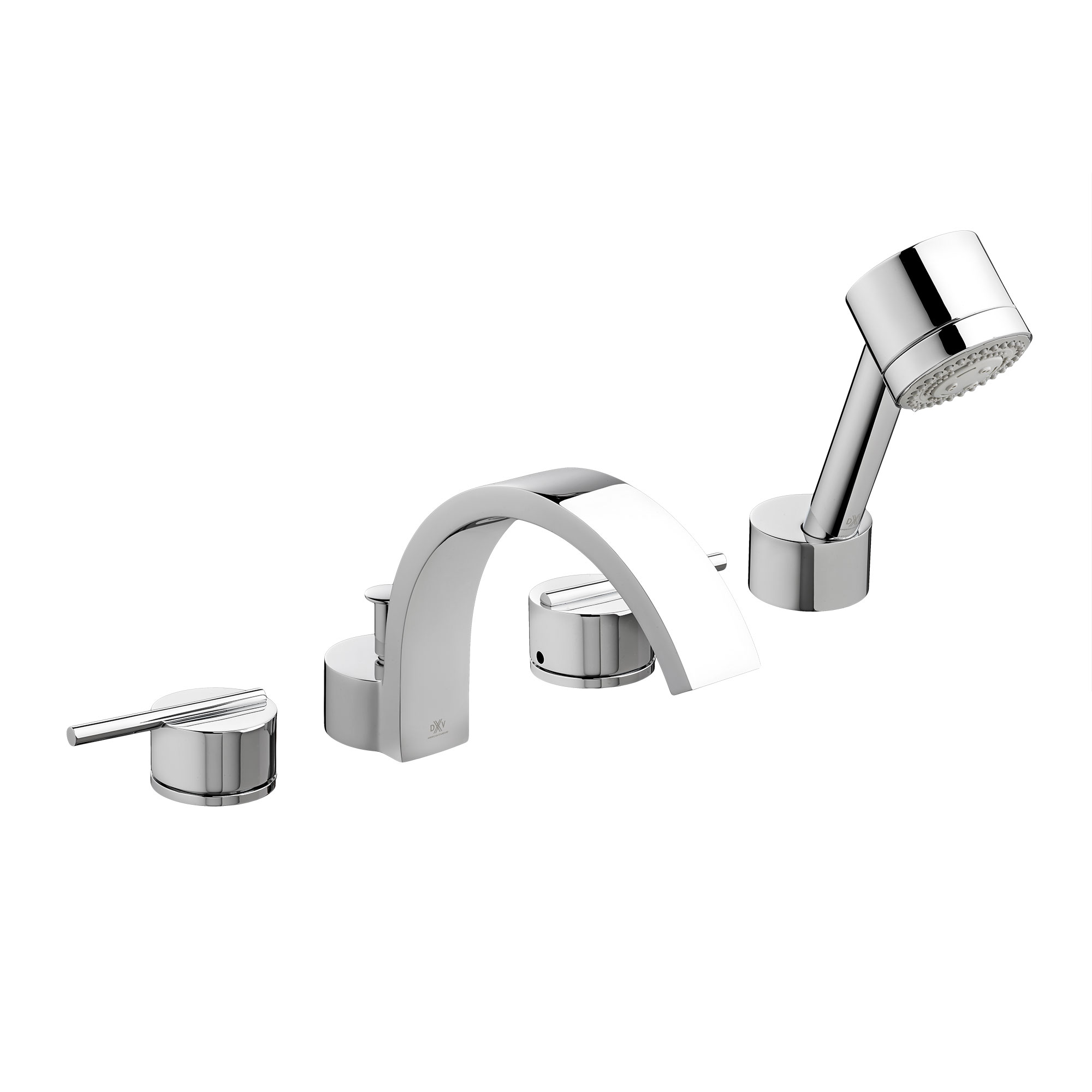 Rem 2-Handle Deck Mount Bathtub Faucet with Hand Shower
